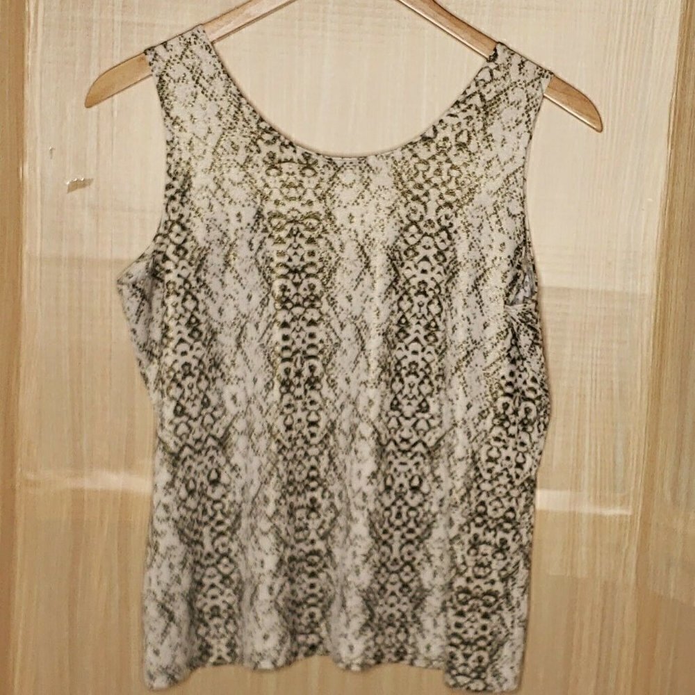 Chico's Travelers Snake Print Sleeveless Tank Top